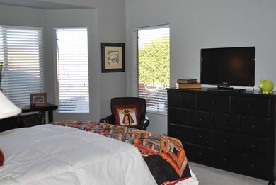 Master bedroom with bay window