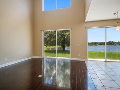 Family room with lake view