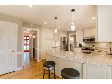This beautiful kitchen also has stainless steel ap