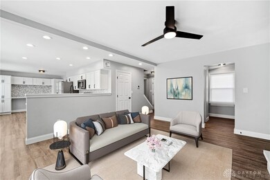 Living room staged photo