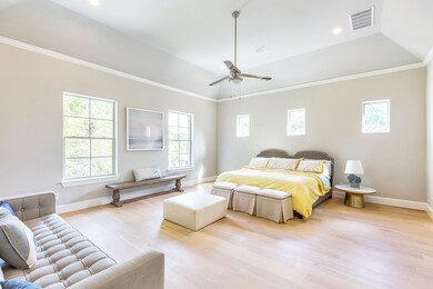 Vaulted Ceilings in Primary Bedroom with Wide Plan