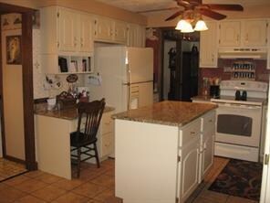 New Kitchen with moveable island with storage and 