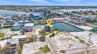 Drone / aerial view with Matanzas Pass in the back
