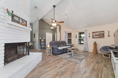 Notice the cozy corner fireplace that can be used
