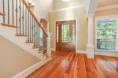 Heart pine floors throughout living area.