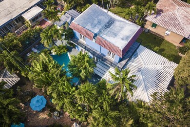 Aerial: Unit 2 behind Unit 1