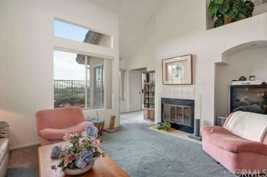 Fireplace and view to the course