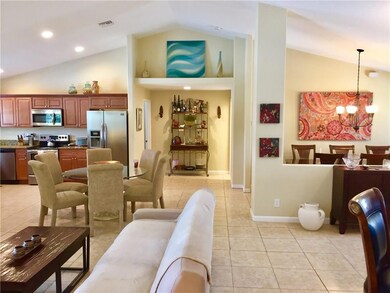 Kitchen, Living Room, Dining Room - View
