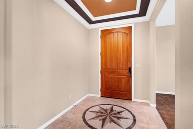Entry way with beautiful floor medallion.