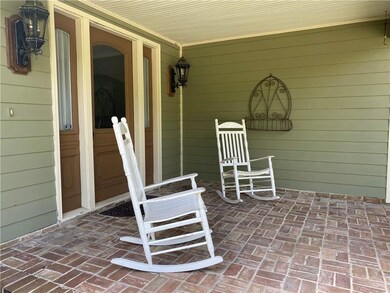 Bricked front porch