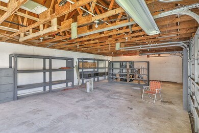 Inside of the large garage shop