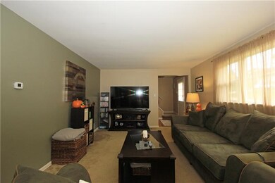 This alternate view of the living room shows the l