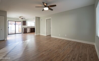 Living to Dining Area & Kitchen
