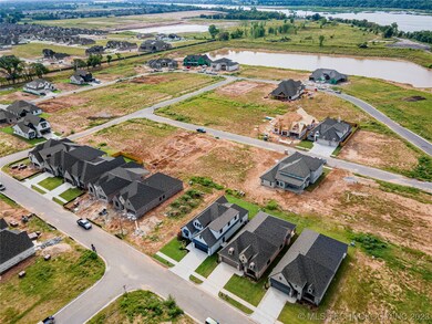 Drone view of property