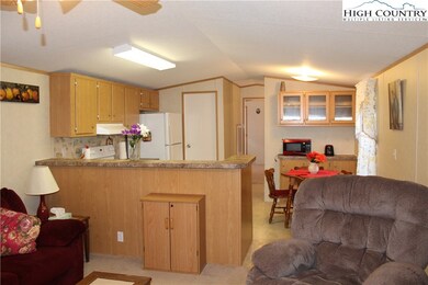 Open kitchen/dining/living
