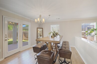 Separate dining room.