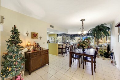 Dining area featuring an inviting chandelier, ligh