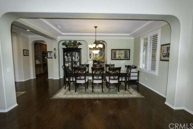 Large Dining Room with Beautiful Chandelier 