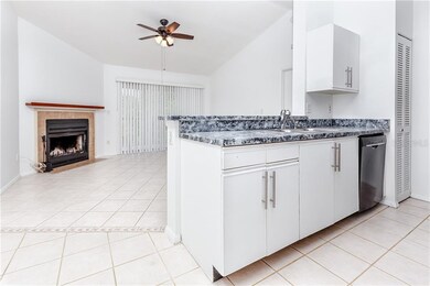 Kitchen open to Living Room/Dining Room Combo
