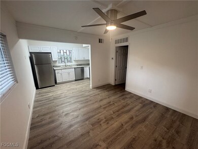 New wood floors.