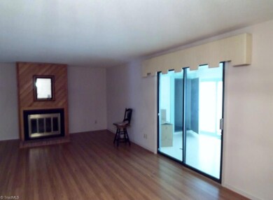 Living Room with Fireplace and Gas Logs