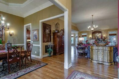 Stunning entry to a nice cozy open floor plan.
