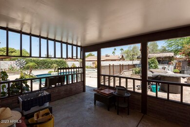 COVERED PATIO OVERLOOKING POOL