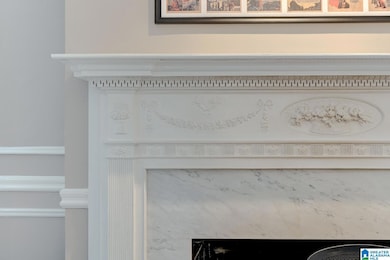 Marble fireplace surround w intricate details