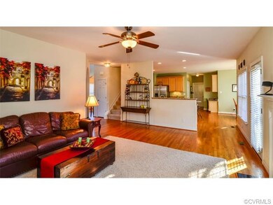Family Room open to the kitchen.