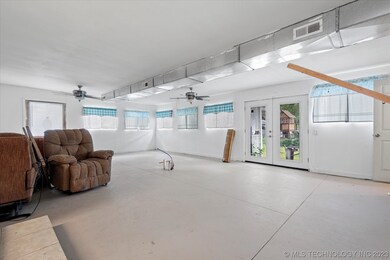 living area with finished floor