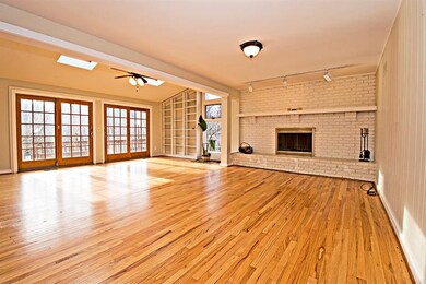 Fabulous, unique family room with woodburning fire