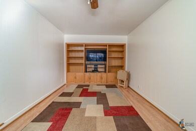Family room with custom built-in