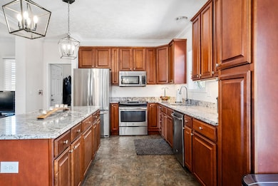 Kitchen with island