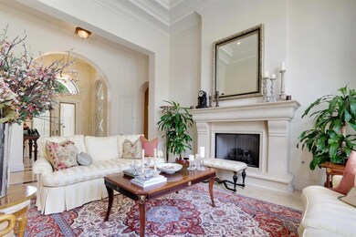 Handsome gas fireplace adds warmth
