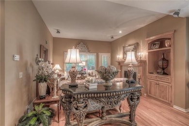 Great room with warming fireplace for all those co