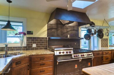 Kitchen with Wolfe Stove