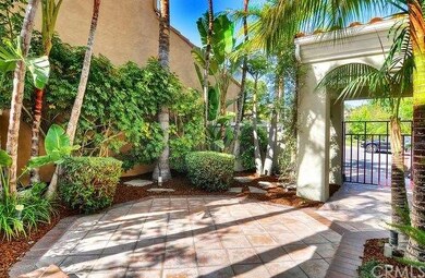 Private gated courtyard.
