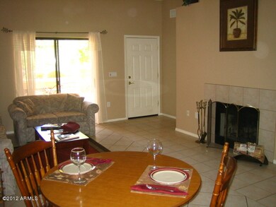 DINING/LIVING RM WITH FIREPLACE
