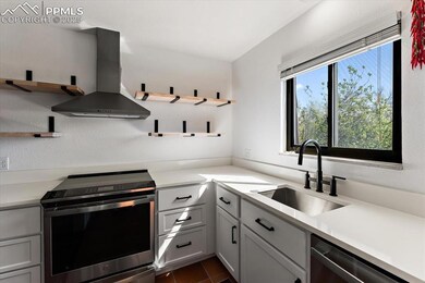 Newly remodeled kitchen with quartz counters
