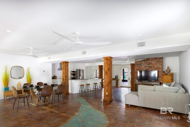 Downstairs living/dining/kitchen