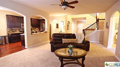 Family Room view looking into kitchen