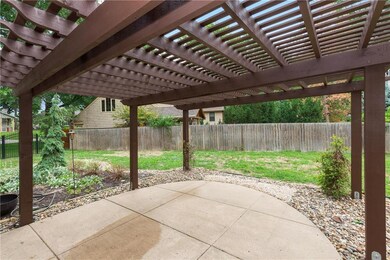 Back Patio with Beautiful Pergola