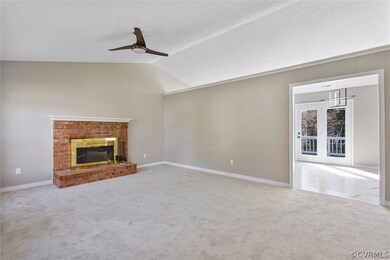 Livingroom with view of WBFP, Entry to EIK and doo