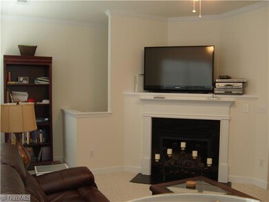 Den/Family/Great Room. View of Gas Log Fireplace