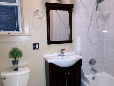 Clean and simple bathroom with modern fixtures.
