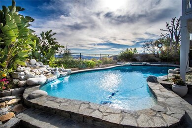 Luxurious pool with a view