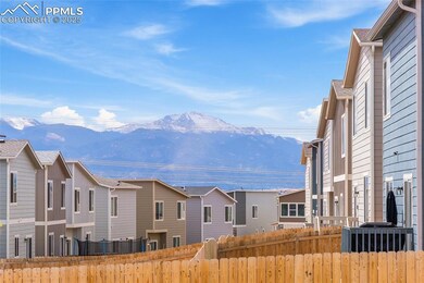 View of mountain background with nearby suburban area