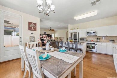 This kitchen/dining room space is perfect for mult