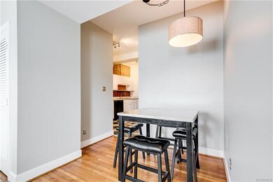 View of the dining area open to the living room an