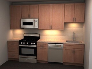 Kitchen after rehab.